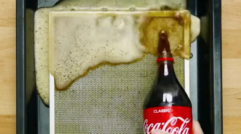aspiratörü cola'yla temizleyin