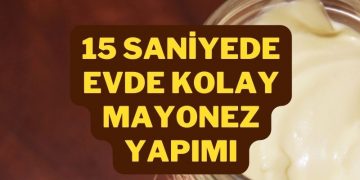 evde kolay mayonez yapımı