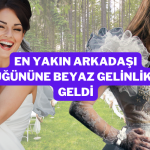 En Yakın Arkadaşı Düğününe Beyaz Gelinlikle Geldi