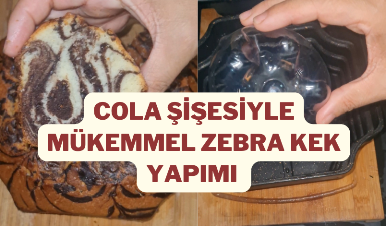 Cola Şişesiyle Mükemmel Zebra Kek Yapımı