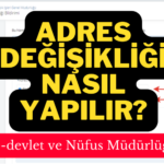 adres değişikliği nasıl yapılır