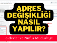 adres değişikliği nasıl yapılır