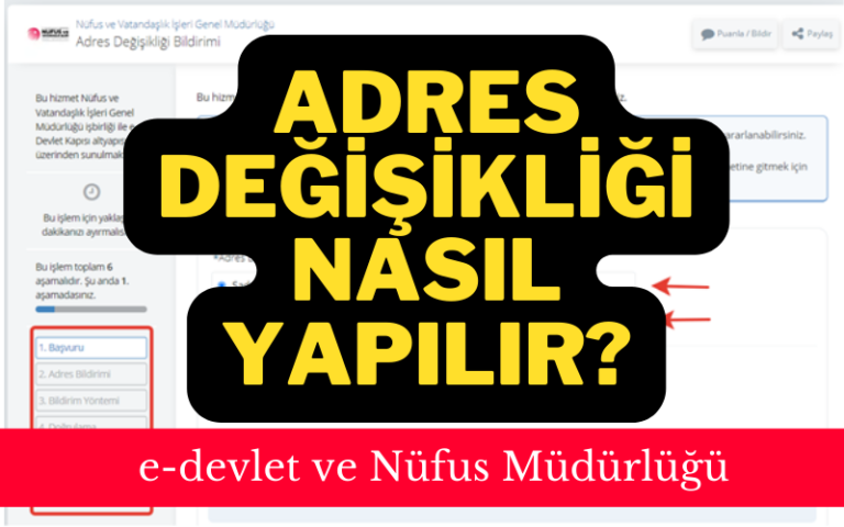 adres değişikliği nasıl yapılır