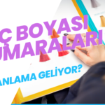 Saç Boyası Numaraları