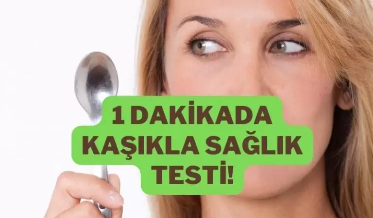 1 Dakikada Kaşıkla Sağlık Testi! Kaşığı Yalayın ve Poşete Koyun!