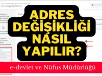 adres değişikliği nasıl yapılır